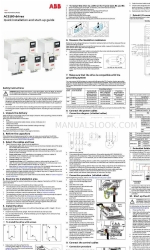 ABB ACS180 Руководство по быстрой установке и вводу в эксплуатацию