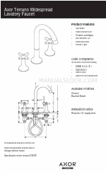 Axor Terrano Widespread Lavatory Faucet 37134XX1 Lembar Spesifikasi