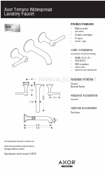 Axor Terrano Widespread Lavatory Faucet 37147XX1 Lembar Spesifikasi