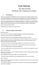 ACCUR8 CO2-6000 Руководство пользователя