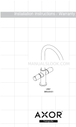 Axor Uno 2 38840XX1 설치 지침 / 보증