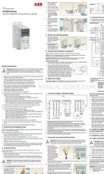 ABB ACS355 series Kurzanleitung für Installation und Inbetriebnahme