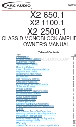 ARC Audio X2 1100.1 Benutzerhandbuch