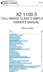 ARC Audio X2 1100.5 Manual do Proprietário