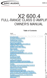 ARC Audio X2 600.4 Benutzerhandbuch