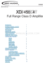 ARC Audio XDi 450.4 Benutzerhandbuch