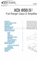 ARC Audio XDi 850.5 Benutzerhandbuch