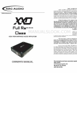 ARC Audio XXD 4080 Owner's Manual