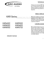 ARC Audio KAR4022 Manual de instalação