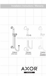 Axor Carlton Phoenix 27835 Series Istruzioni per l'installazione / Garanzia