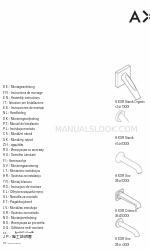 Axor Citterio 39410 Series Manuel d'instructions de montage