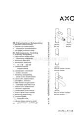 Axor Uno 38034 Series 使用説明書/組み立て説明書