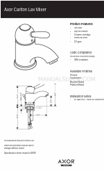 Axor Carlton Lav 17010001 Specification Sheet