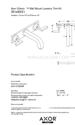 Axor Citterio 39148XX1 Scheda tecnica