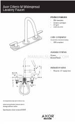 Axor Citterio M 34134821 Scheda tecnica