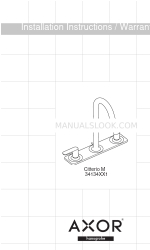 Axor Citterio M 34134XX1 Manuale di istruzioni per l'installazione