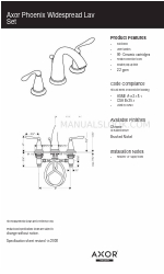 Axor Phoenix 17105XX1 Specification Sheet