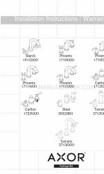 Axor Phoenix 17115XX1 Manuel d'instructions d'installation