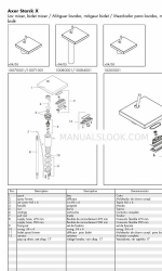 Axor Starck X Specification Sheet