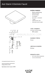 Axor Starck X 10175001 Scheda tecnica