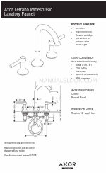 Axor Terrano 37136XX1 Specification Sheet