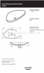 Axor Massaud Wash Bowl 42300000 Dimensiones