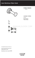 Axor Montreux Robe Hook 42137XX0 사양 시트