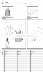 Axor Starck 40870000 Parts List