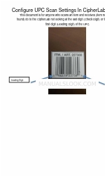 CipherLab 8000 Snelstarthandleiding