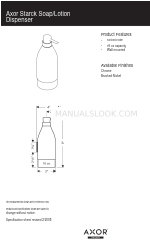 Axor Starck 40819820 Specification Sheet