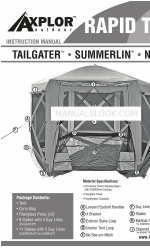 Axplor outdoor RAPID TENT NOMAD Gebrauchsanweisung