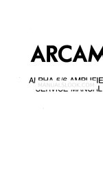 Arcam Alpha 5 Manual de servicio