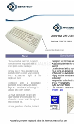 Accuratus KYBAC298-USBHY Veri Sayfası