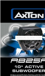 AXTON AB25A インストレーション・マニュアル