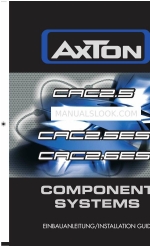 AXTON CAC2.5 Manual de instalação