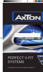 AXTON PERFECT V-FIT AC26E46 Manuale di installazione