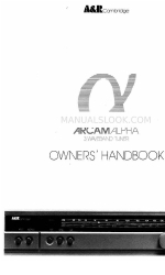 Arcam ALPHA ONE Manual