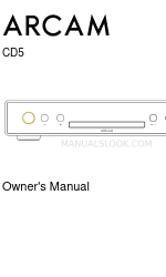 Arcam CD5 Benutzerhandbuch