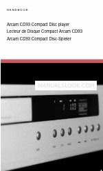 Arcam CD93 Handbook