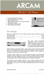 Arcam FMJ CD17 Specifications