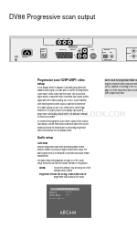 Arcam DV88 Manual