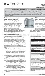 Accurex XRUD Direct Drive Installation, Operation And Maintenance Manual