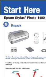 Epson 1400 - Stylus Photo Color Inkjet Printer Начните здесь Руководство