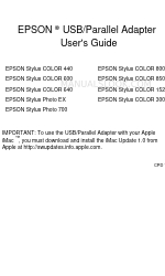 Epson 1520 - Stylus Color Inkjet Printer User Manual