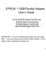 Epson 1520 - Stylus Color Inkjet Printer ユーザーマニュアル