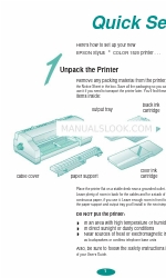 Epson 1520 - Stylus Color Inkjet Printer Hızlı Kurulum Kılavuzu