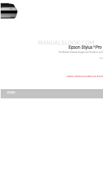 Epson 3800 - Stylus Pro Color Inkjet Printer Manual