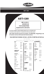 Axxess ABTI-GM1 Manual de instruções de instalação