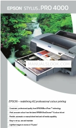 Epson 4000 - Stylus Pro Color Inkjet Printer 브로셔 및 사양