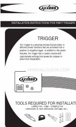 Axxess TRIGGER Руководство по установке